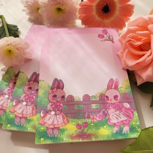 Notepad Garden bunnies | memopad, Notizblock, Schreibblock, cottagecore