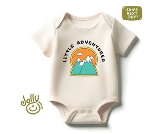 Little Adventurer Baby Bodysuit, Adventure Baby Bodysuit, Cute Mountains Bodysuit, Little Adventurer Toddler Shirt, Baby Shower Gift