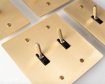 Gold Brass Cross Knurled Design Diamond Cut Pattern Solid Toggle Handle Light Metal Switch 15A Panel American Standard Fit