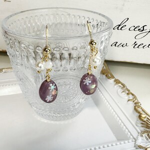 Handmade Snowflakes earrings