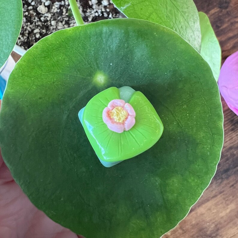 Pond Frog Keycap Made to Order Kawaii Frog Artisan Etsy