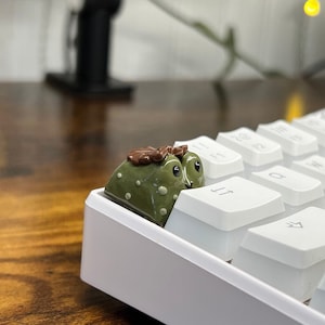 Forest Toad Keycap, Made To Order, Goblin Core Aesthetic, Goblin Core Keycap, Forest, Artisan Keycap, Handmade, Cute Keycap, Keycap