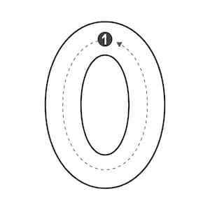 Preschool Number Tracing Worksheet: Handwriting Practice 0-20 (PDF)