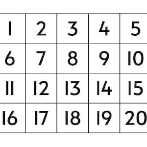 Number Cards 1-100: Math Learning Chart (PDF Download) - Etsy