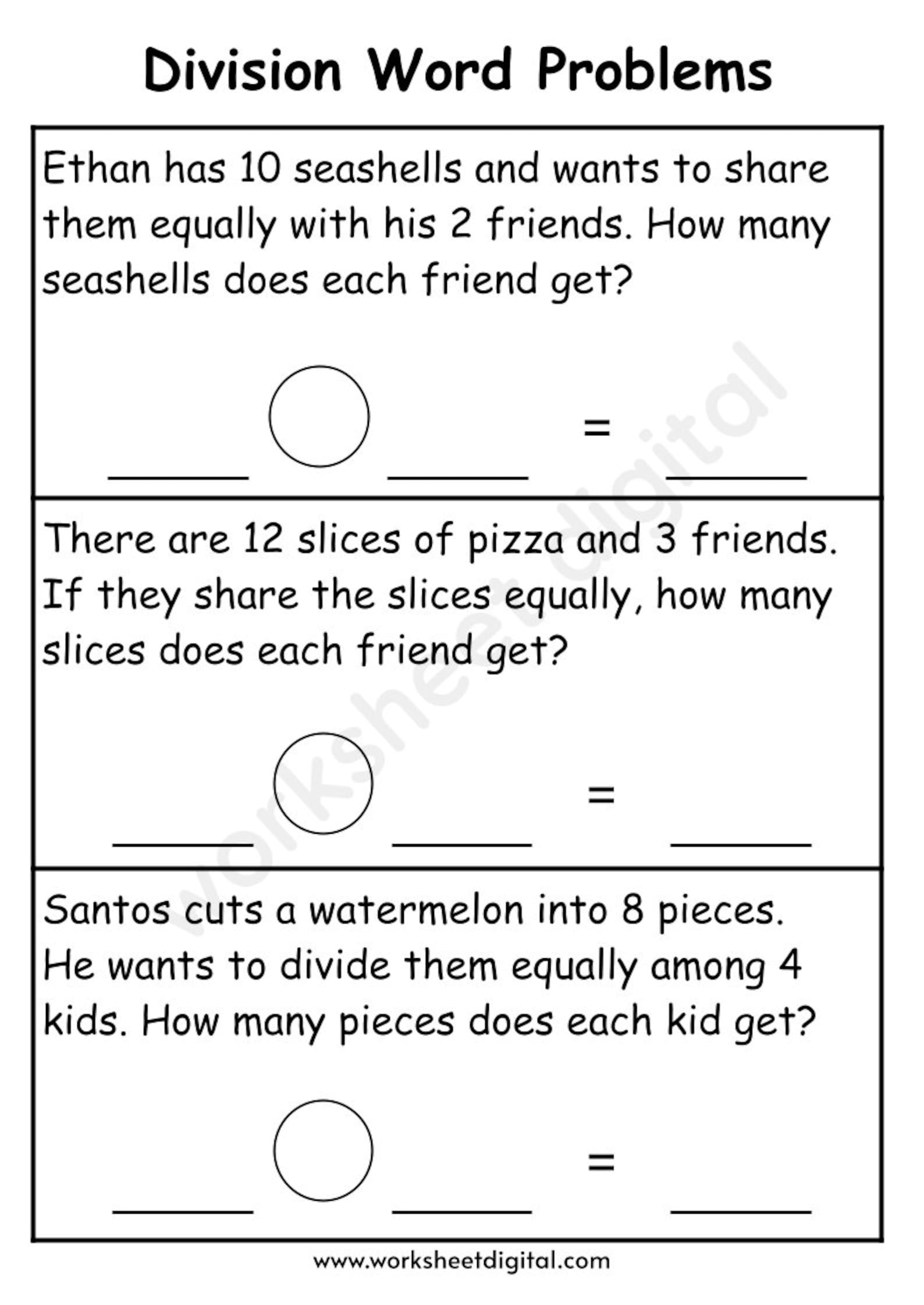 One Step Word Problems All Operations PDF, Word Problems Worksheet for ...