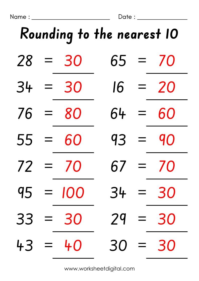 4th grade Rounding Numbers Perimeter Worksheets For Free - ArgoPrep, image size:793x1120