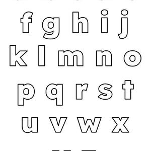 ABC Uppercase and Lowercase Letters, Large Alphabet Block Letters ...