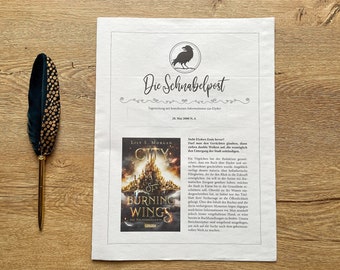 Schnabelpost zu City of Burning Wings | Zeitung | Book Merch | Book Accessoires | Lily S. Morgan| Lilys Wortwelt