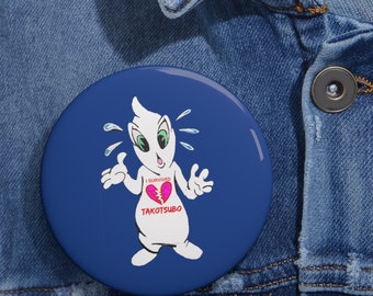 I survived Takotsubo Cardiomyopathy Broken Heart Syndrome Heart Failure Heart Attack,Stress Induced Cardiomyopathy FEARXX Custom Pin Buttons