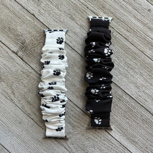 Pawprint Scrunchie Apple Watch Band 38/40/41mm 42/44/45mm