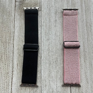 Nylon Elastic Unicolor Adjustable Watch Band