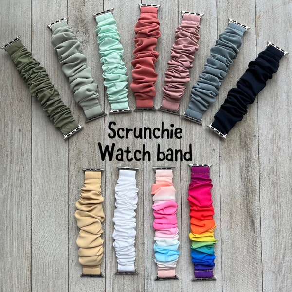 Scrunchie Watch Band compatible with Apple iWatch Series 1-7 38/40/41mm-42/44/45mm