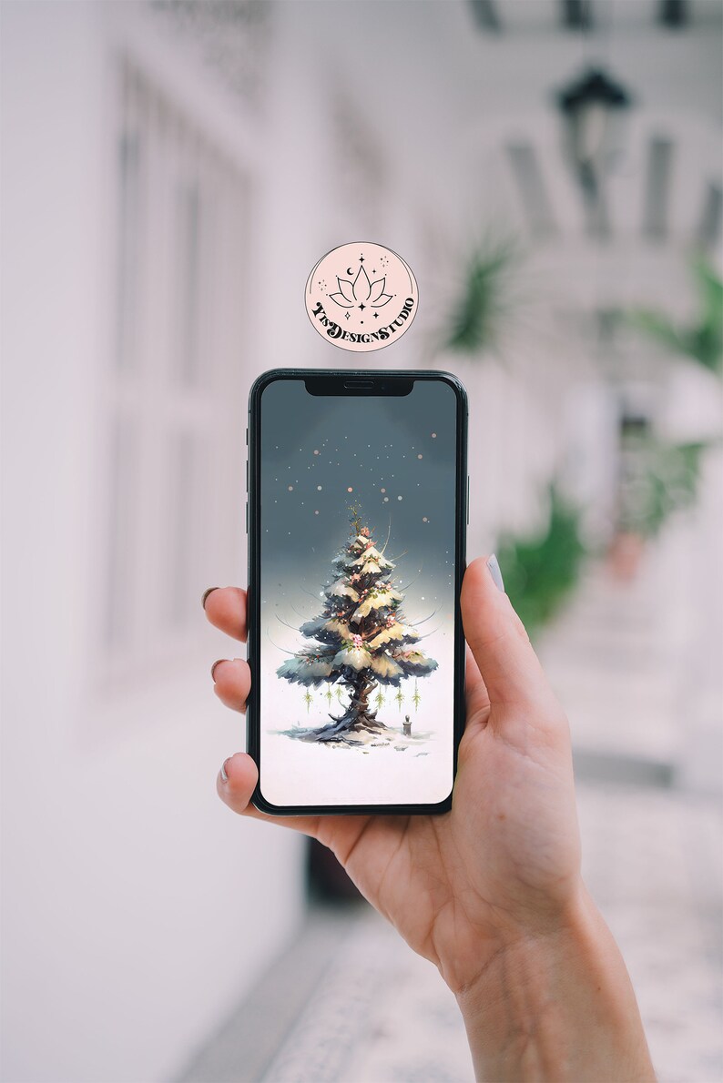 Christmas Wallpaper Christmas Digital Background Phone - Etsy