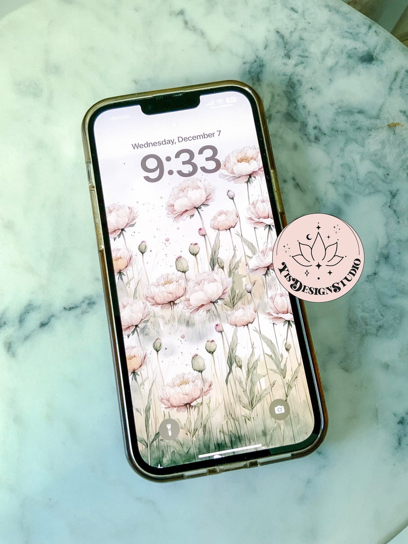 Minimalist Floral Phone Wallpaper Boho Field Flowers Natural - Etsy