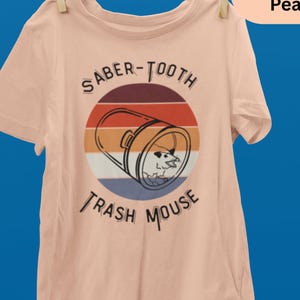 Funny Possum T-Shirt: Saber-Toothed Trash Mouse Graphic Tee image 1
