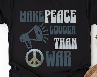 Peace Sign Megaphone T-Shirt: Activist Graphic Tee