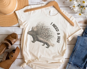Porcupine 'I Need A Hug' T-Shirt