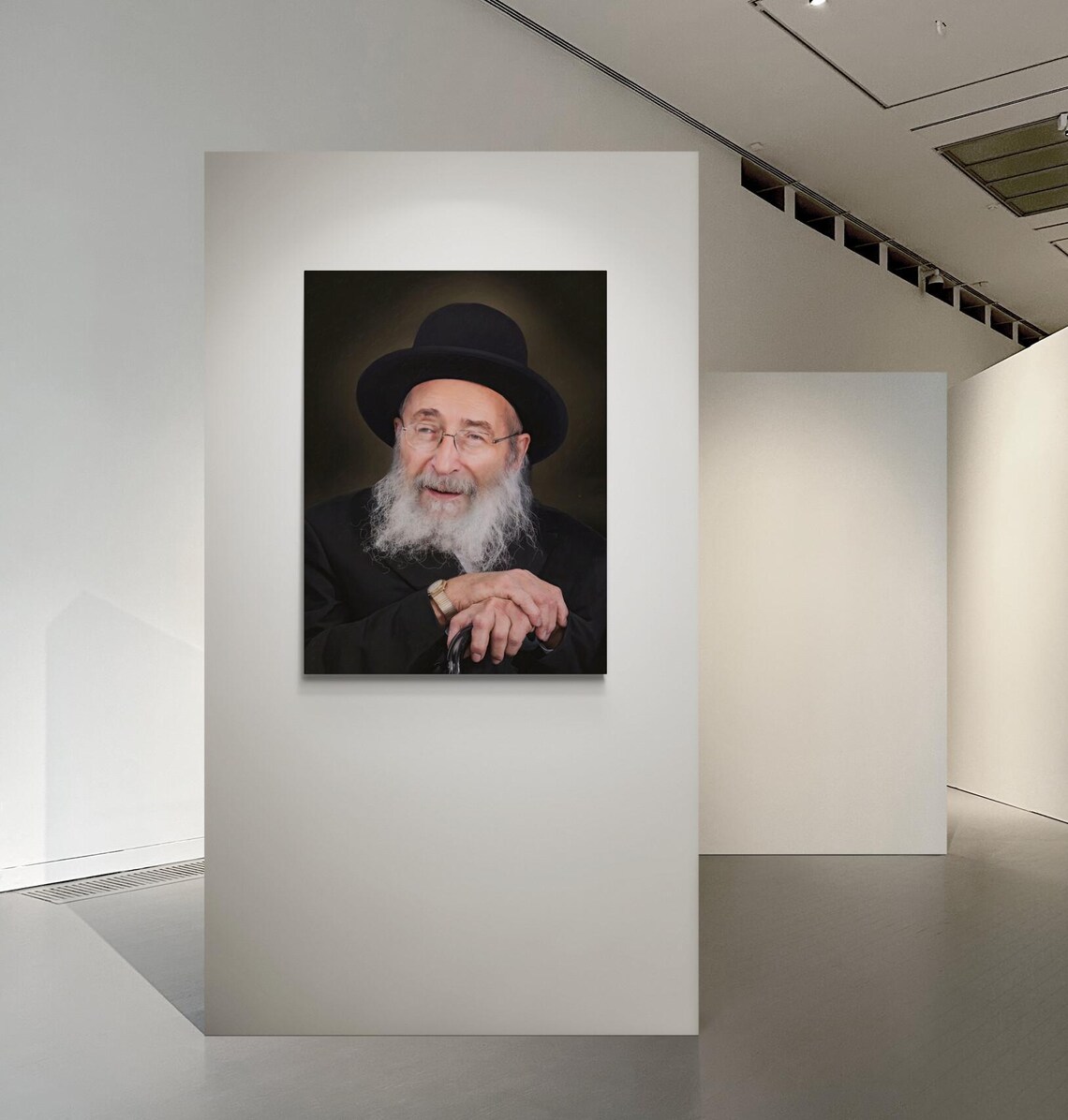 Captivating Portrait of Rav Moshe Wolfson With Realistic Painting ...