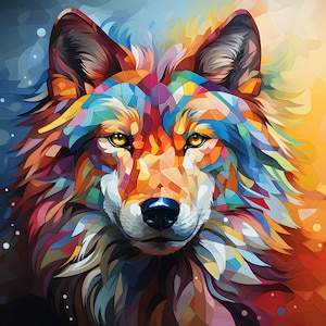 オンデマンド印刷、印刷物、またはその他のプロジェクト用に AI が生成した 56 枚の Midjourney prompts wolves png クリップアート