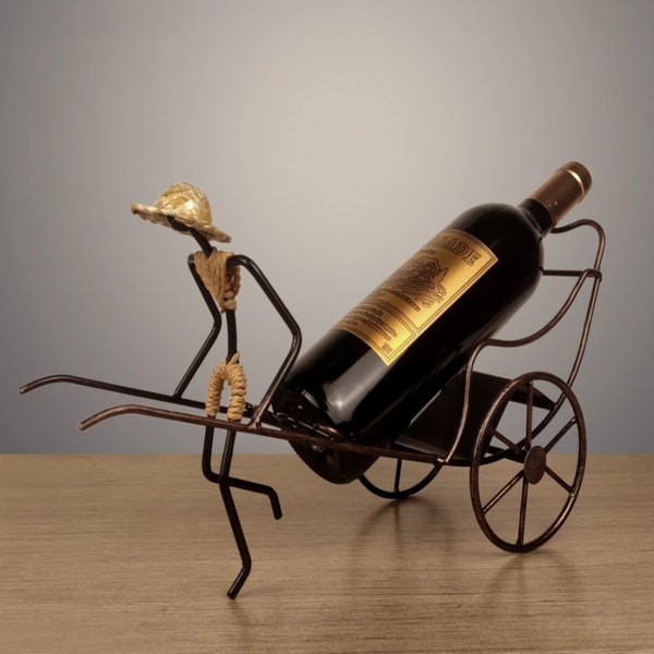 Wine Bottle Holder Antique Style Rickshaws | Bottle Holder | Wine Rack | Wine Stand