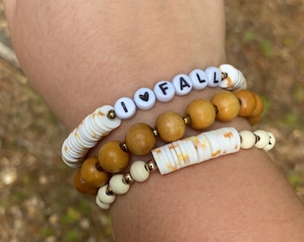 I Love Fall Bracelet Stack!