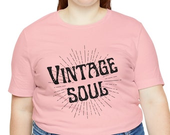 Vintage Soul tshirt, Retro Vintage Soul Shirt, Hippy tshirt, Custom Gift for Her, Retro Tee