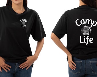 Camp Life T-Shirts, T-shirts For Women, Shirts for Campers, Gift for Him, Camp Life shirt, Hiking tee, Vacation shirt, Custom Gift For Her