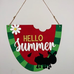 Hello Summer Watermelon with Ant and Daisy Sign Craft kit - DIY
