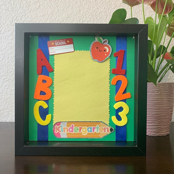 First Day of school, first day of Kindergarten picture frame for 4x6 photos