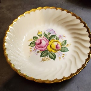 1930s Royal China Soup Coup Bowl Quban Royal 22K/Discontinued Pattern