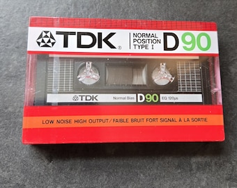 TDK SF90 TYPE II BLANK CASSETTE TAPE NEW & SEALED NOS 1990