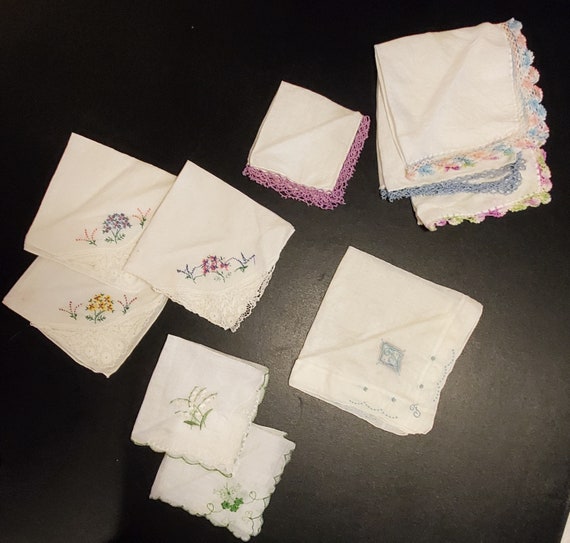 Vintage embroidered handkerchiefs - image 1