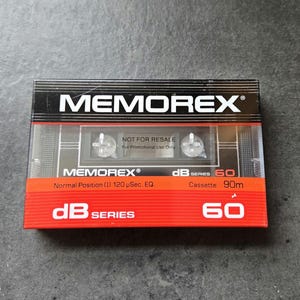 Memorex dB Series  Cassette Tape NOS Type I Sealed 60 Mins