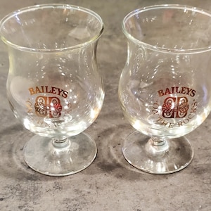 Bailey&#39;s Irish Cream &quot;On The Rocks&quot; Glasses / Set of 2 Vintage