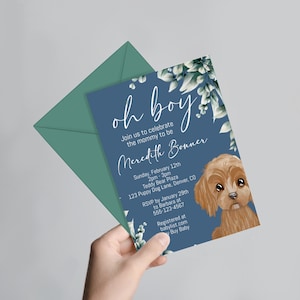 Puppy Baby Shower Invitation