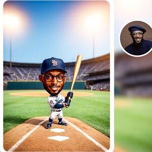 Baseball gift, Custom Baseball Player Cartoon Portrait, Baseball Caricature, Gift for Baseball Player, Caricature from Photo