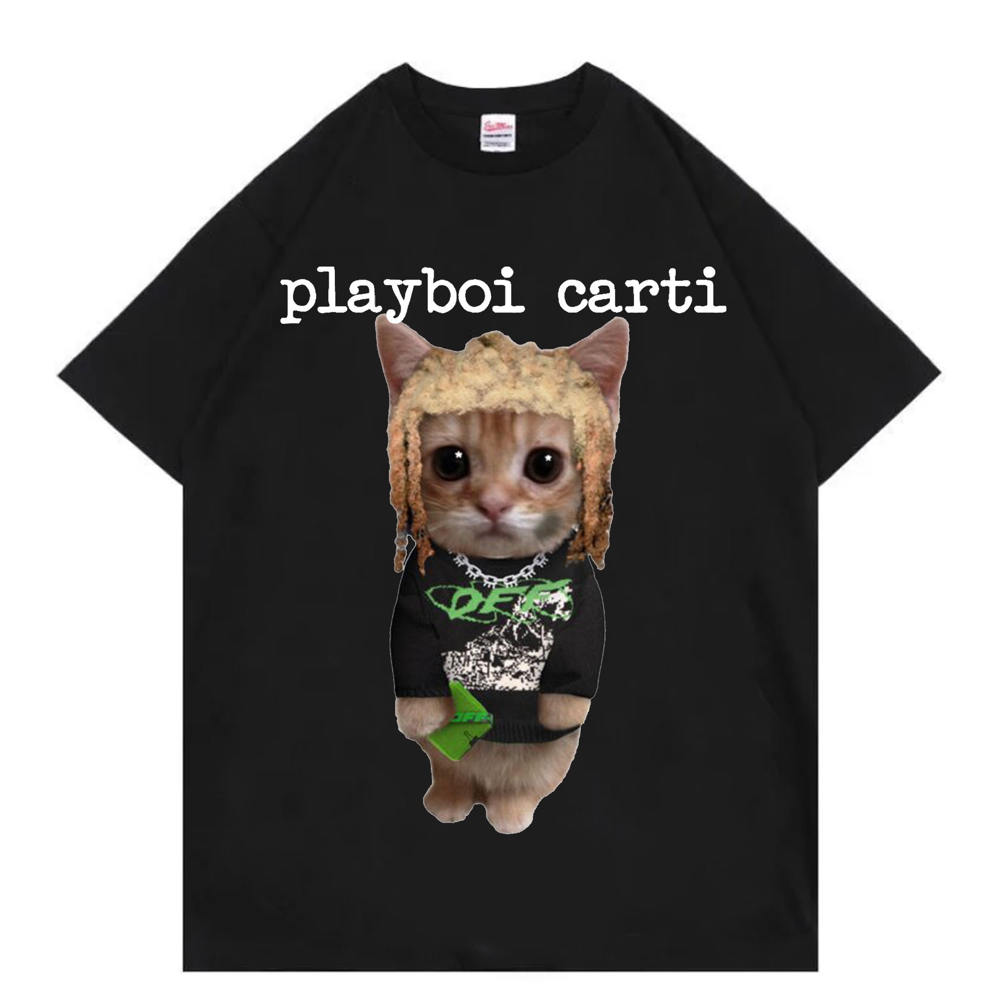 Discover Playboi Carti Cat T Shirt Merch Meme Tee