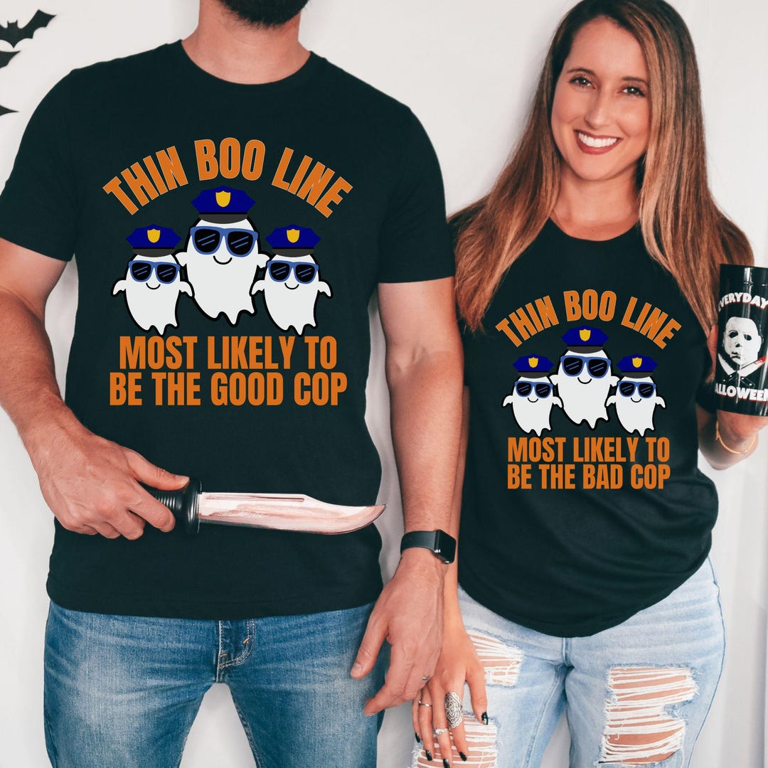 Police Boo Crew Most Likely to Matching Police Halloween Pajama Tops ...