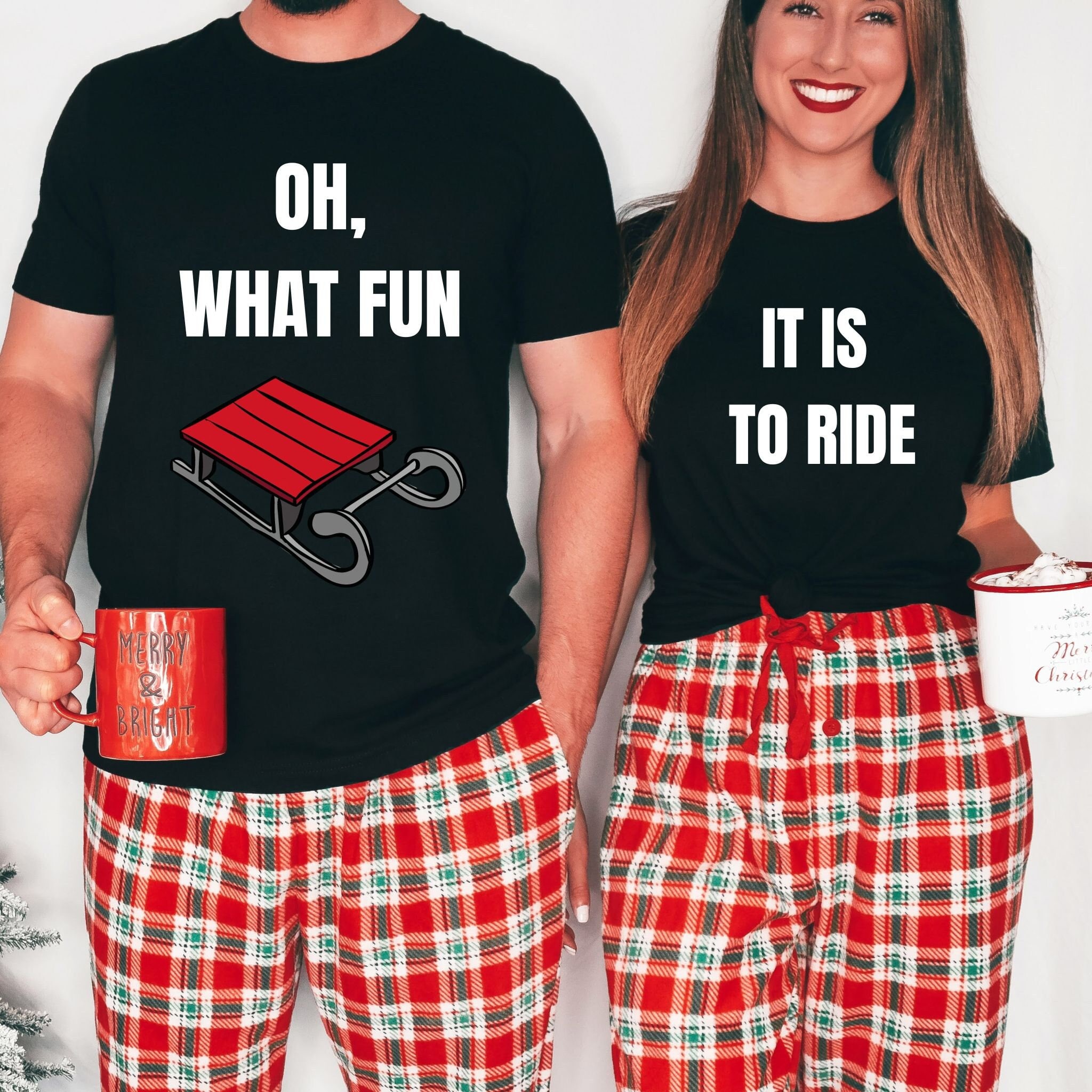 Buy Funny Couples Pajamas for Christmas Couples Christmas Pjs Couples Pajamas Funny Christmas Pjs Matching Xmas Tshirts Xmas Party Shirts Online in India Etsy