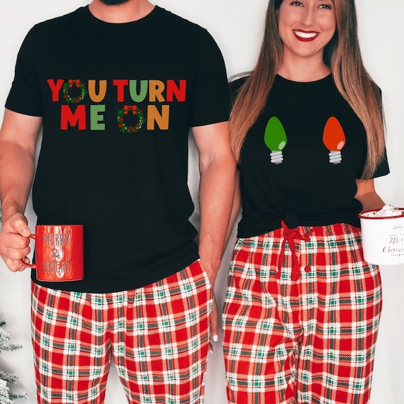 Funny couples pyjamas sale