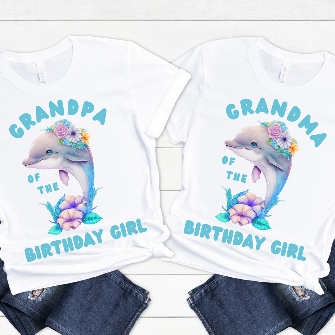 Dolphin Birthday Shirts, Matching Dolphin Tshirts, Family Dolphin