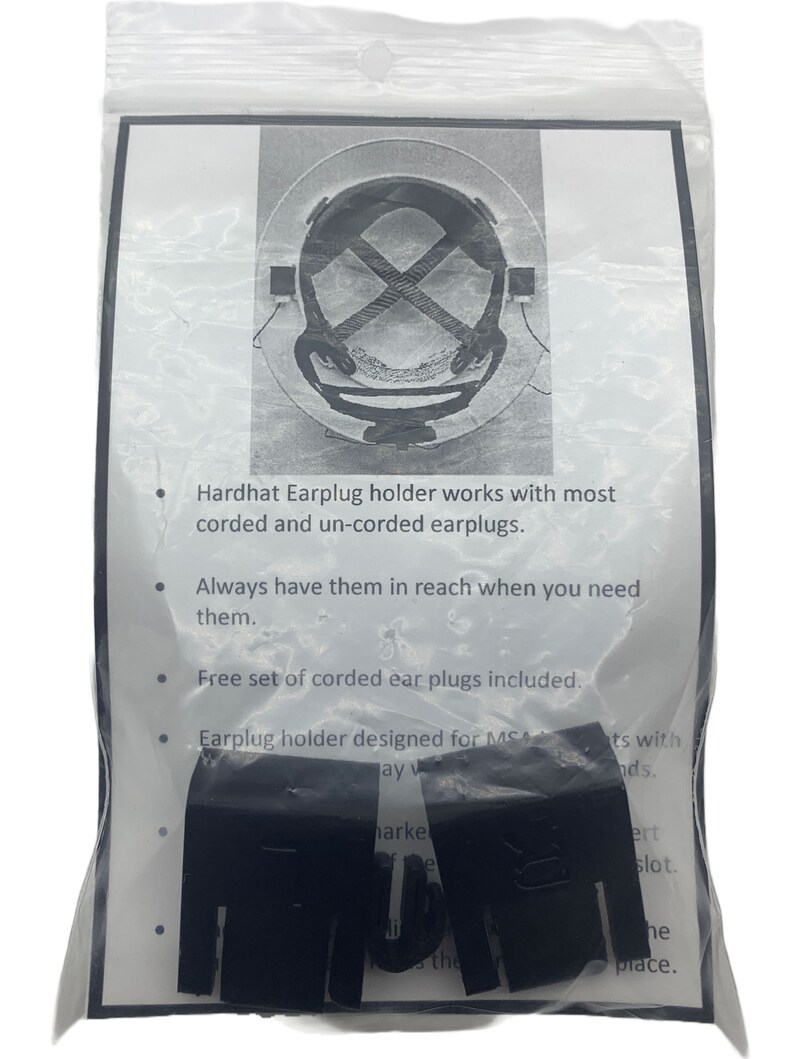 Hard Hat Ear Plug Holder Etsy