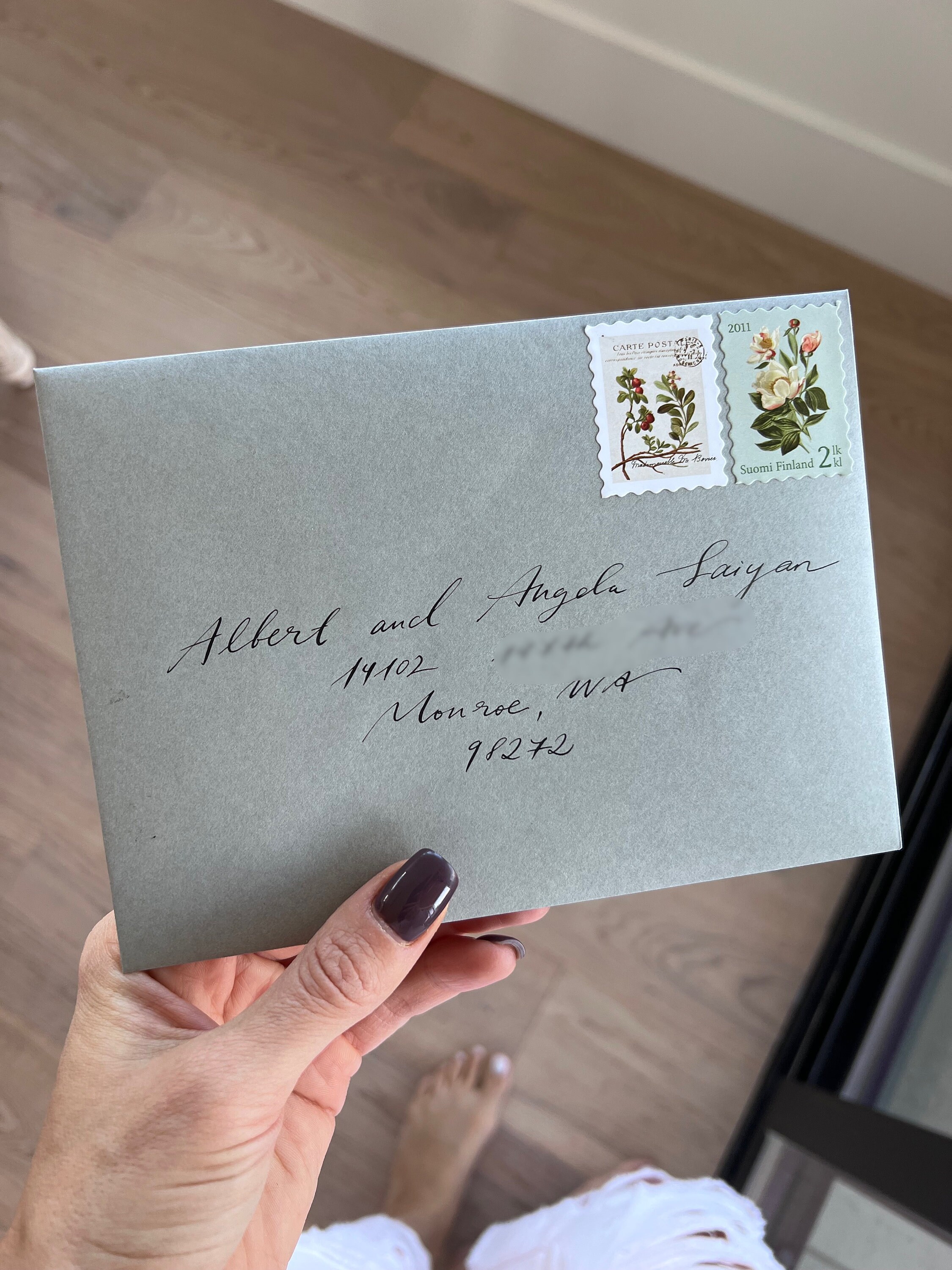 Custom Calligraphy Handaddressed Envelopes Etsy