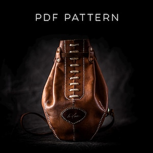 Rugby Leather Bag Pattern - Football, Boxing Backpack Template, DIY PDF Download
