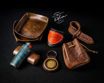 Beginner Leather Craft Pattern Pack: 6 Easy DIY Projects (PDF Pattern)