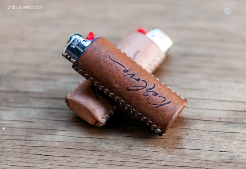 Leather Lighter Case PDF Pattern Download, Leather Craft DIY Lighter