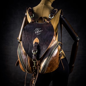 Tiflis Rucksack Schnittmuster - DIY Ledertasche Template - Lederarbeit PDF Download