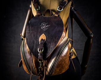 Tiflis Backpack Pattern - DIY Leather Bag Template - Leatherwork PDF Download