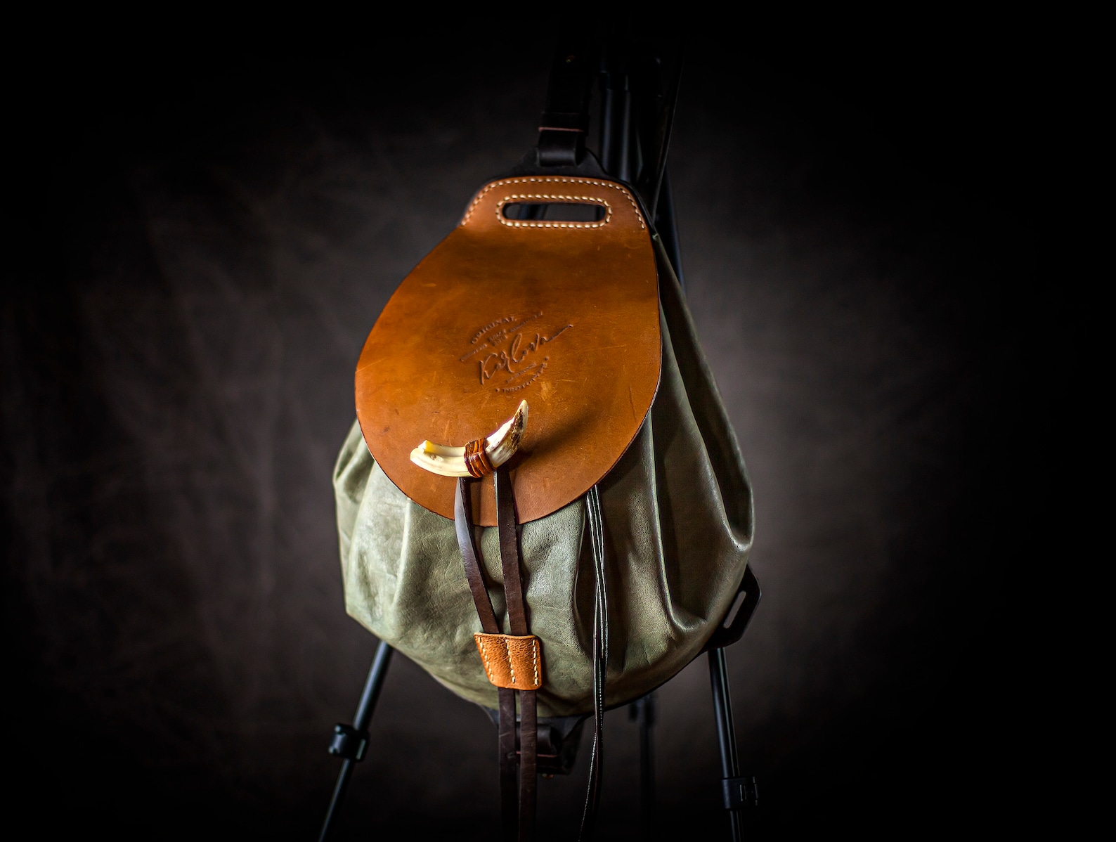 Ole Sack Leather Sling Backpack Pattern, Medieval Pouch, Old Style ...