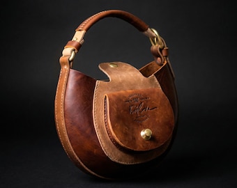 Opera - Wzór na skórzaną torbę. Torebka, torba na ramię, wzór torebki crossbody, pobierz plik PDF DIY